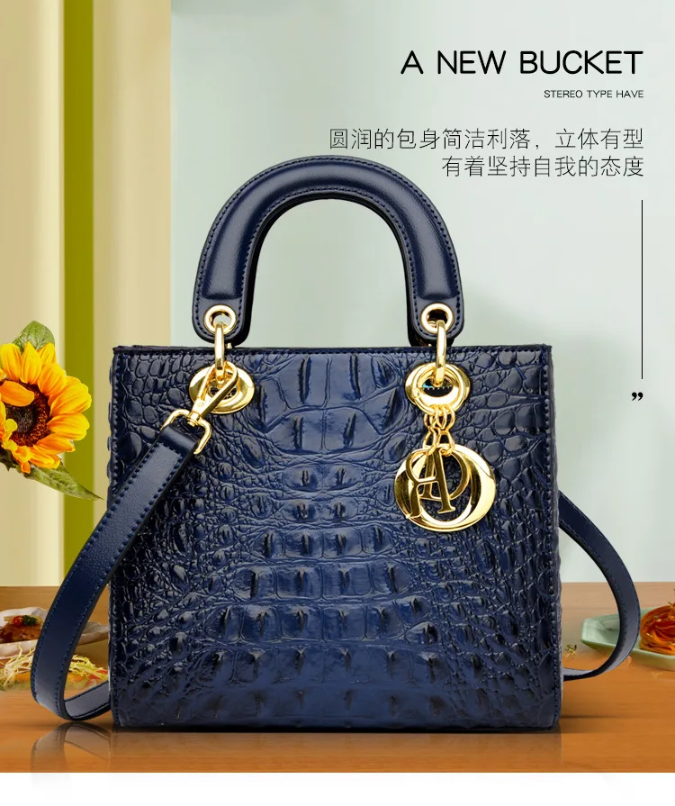 Senior niche foreign gas crocodile print crossbody bag with new models Mori system foreign trade handbag shoulder women bags