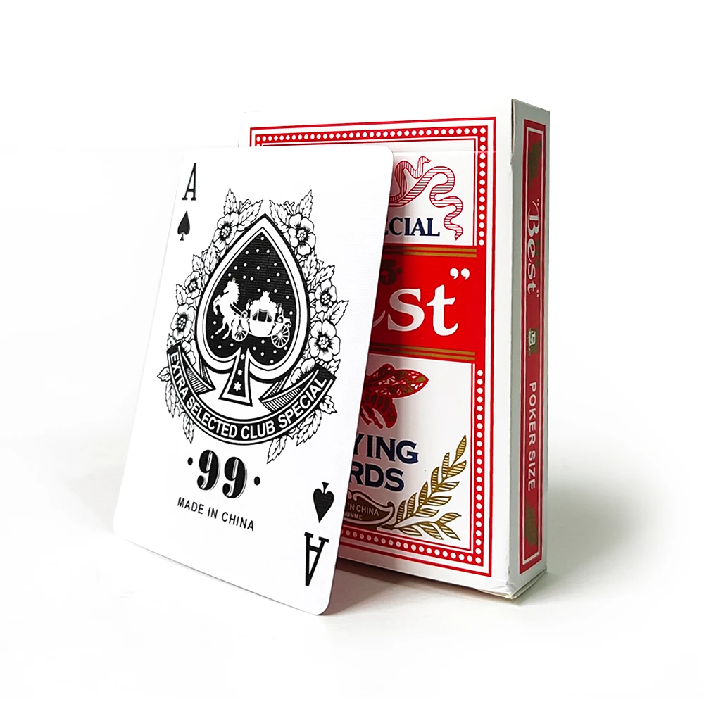 Custom Printing Logo Pattern Paper Card Game Entertainment Poker Set Playing Card With Box