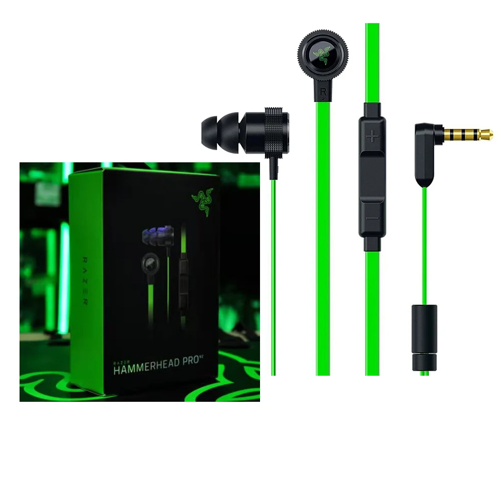 В наличии внутриканальные Игровые наушники Razer hammer Head Pro V2 высококачественные