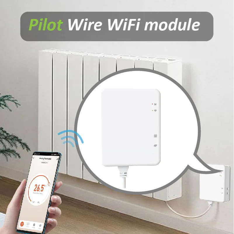Горячий пилотный модуль электрический радиатор Wifi термостат контроллер нагрева провод