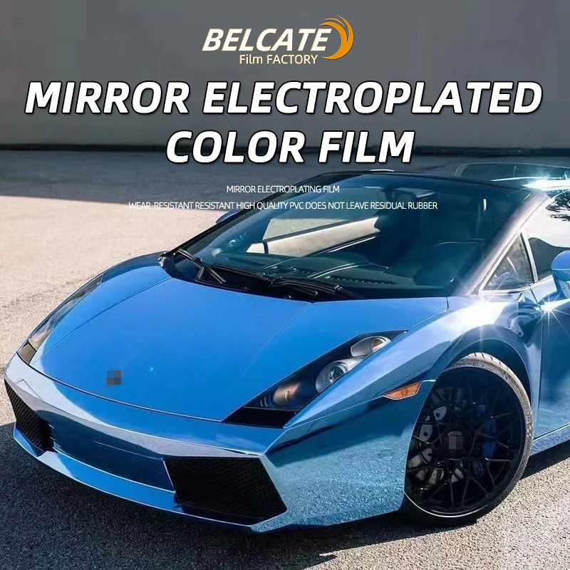 Factory wholesale 1.35*18m Rainbow electroplating blue auto film car wrap vinyl Vehicles stickers