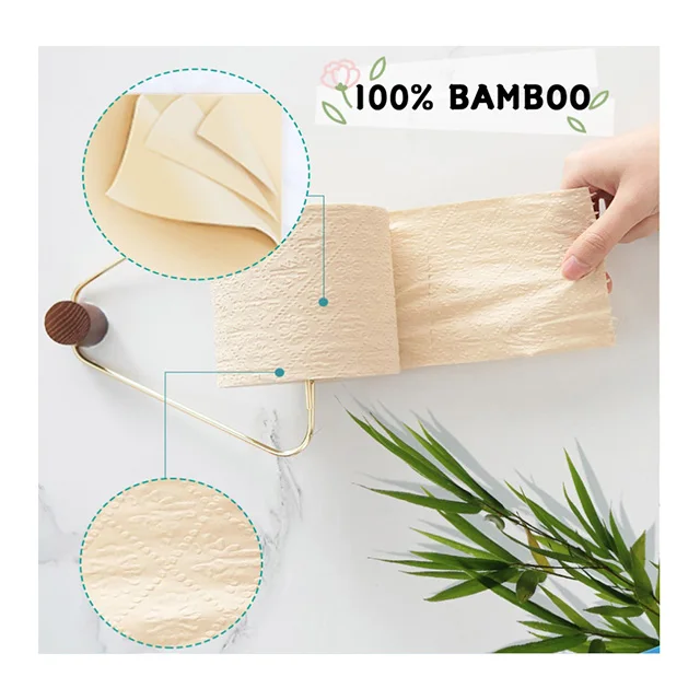 
BABO 3 ply true color bamboo toilet paper unbleached organic toilet paper 