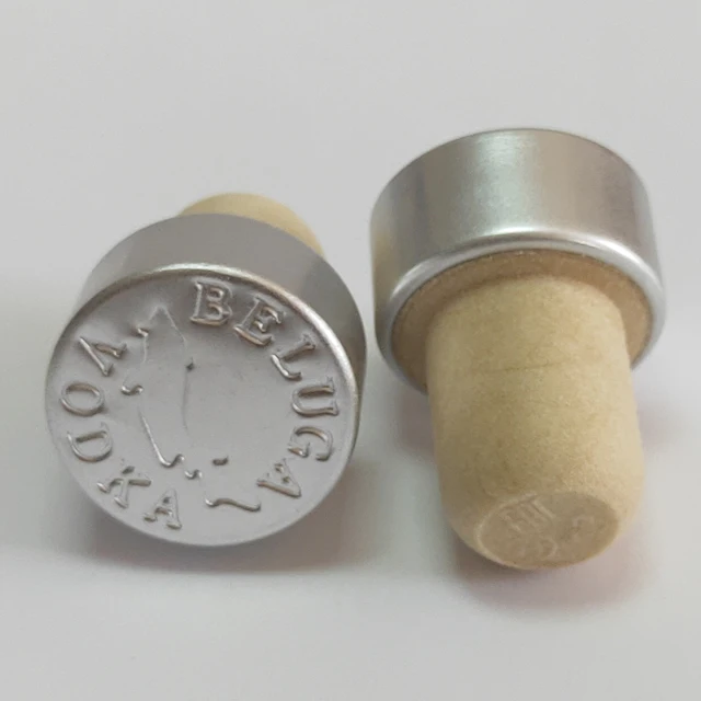 Wooden Cork Cap  Stem Stoppers With Plastic Cap  Wooden Cap Bottle  Stopper
