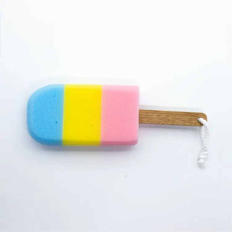 Wholesale Popular Colorful High Quality Ice Cream Bath Sponge Shower Puff