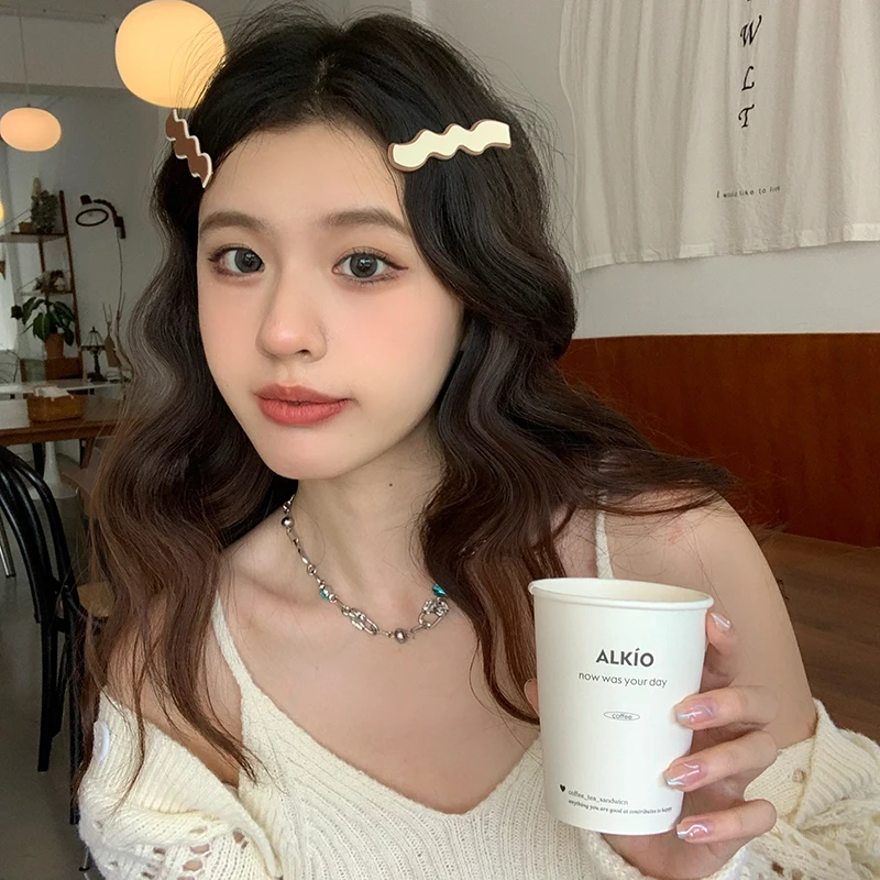 Заказные заколки для волос с изображением сердца аллигатора для макияжа, плоские Элегантные Заколки с утконосом, аксессуары для волос, заколки для женщин