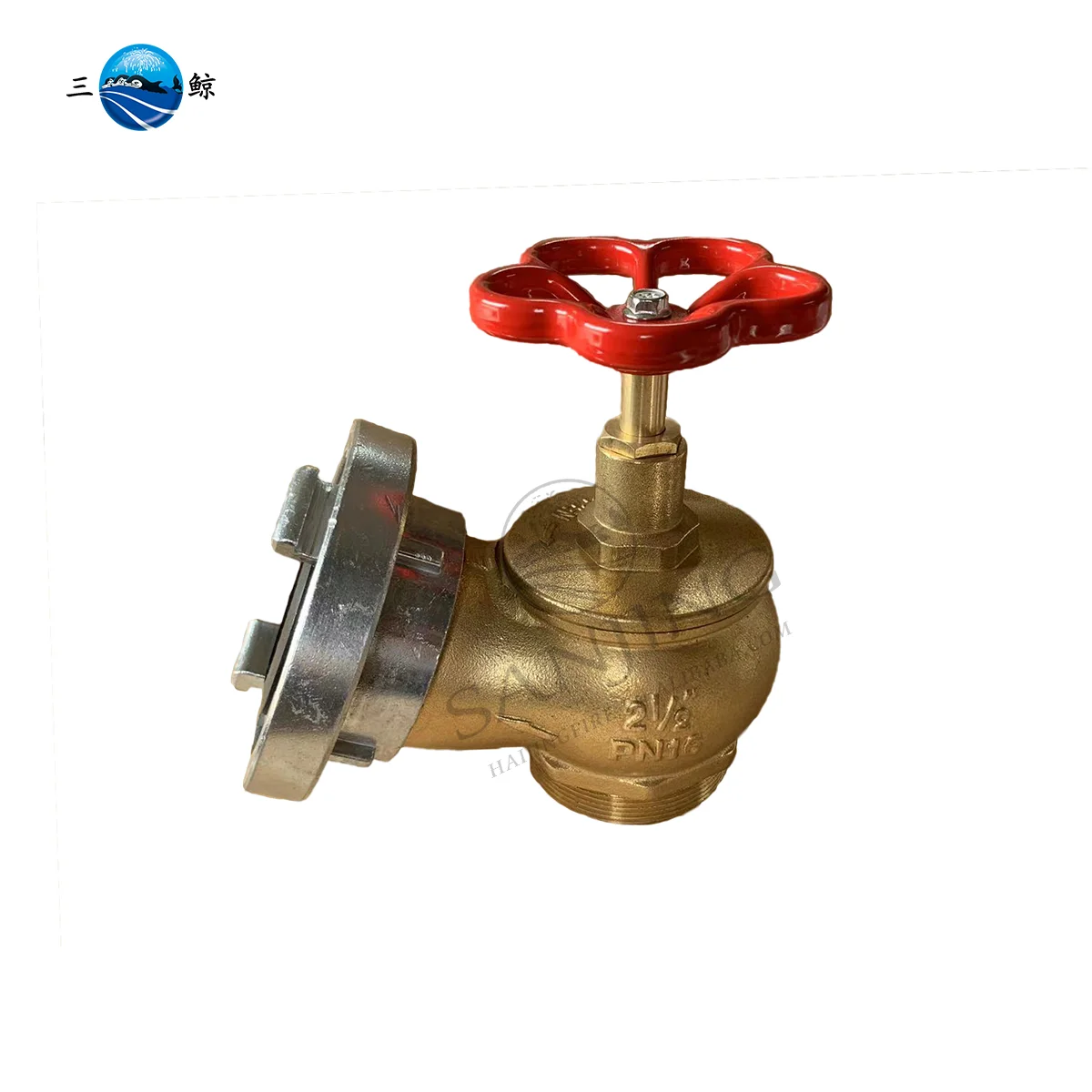 Factory Direct Sales Brass Storz Type Oblique Landing Valve For Fire Hose