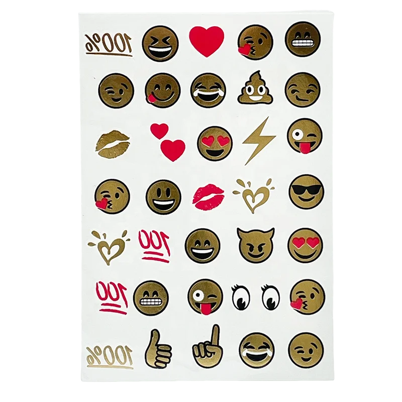 Custom Metaliczne Good Mood  Temporary Tattoo Sticker Other Stickers Product