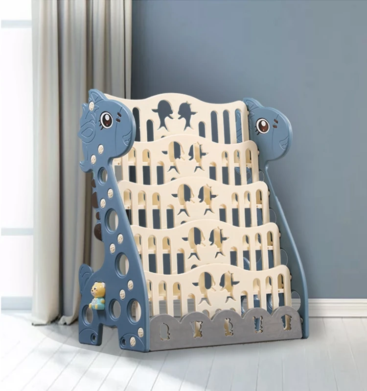 plastic child book rack bookshelf Display kids Book Storage Rack