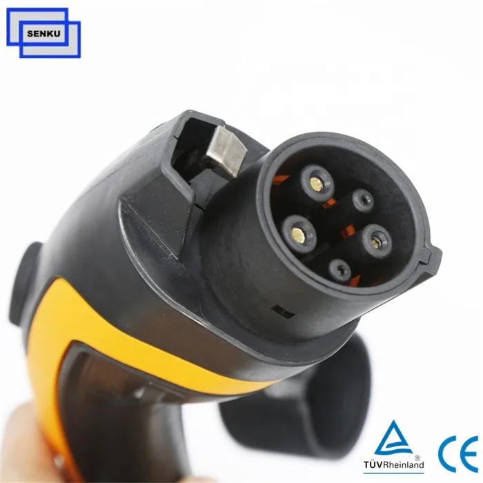 Type2 Electric Charging Points 32A type2 to type1 EV Adapter with 0.5m Phev Charging Cable