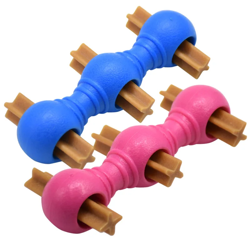 Тренировочная игрушка для собак, молярная жевательная игрушка для еды, устойчивая к укусам резиновая Ароматизированная термопластичная резина, товары для домашних животных