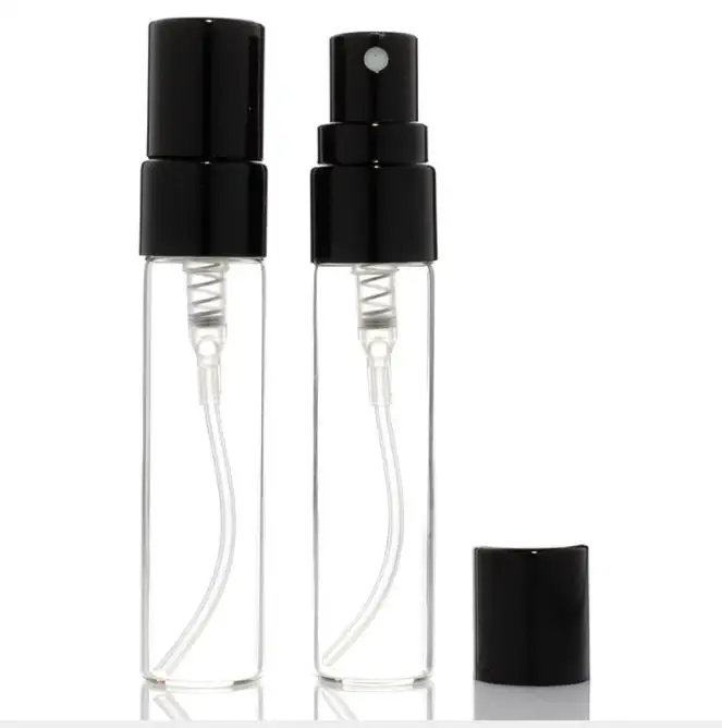 
10ml Glass Mist Atomizer Customized Electric Aluminium Pump Perfume Bottle Clear Bottle Body Atomizer 