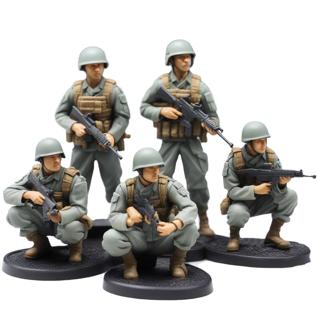 Cheap Kids Indoor Mini Plastic Army Figure Toy Soldier Military Action Figures Play