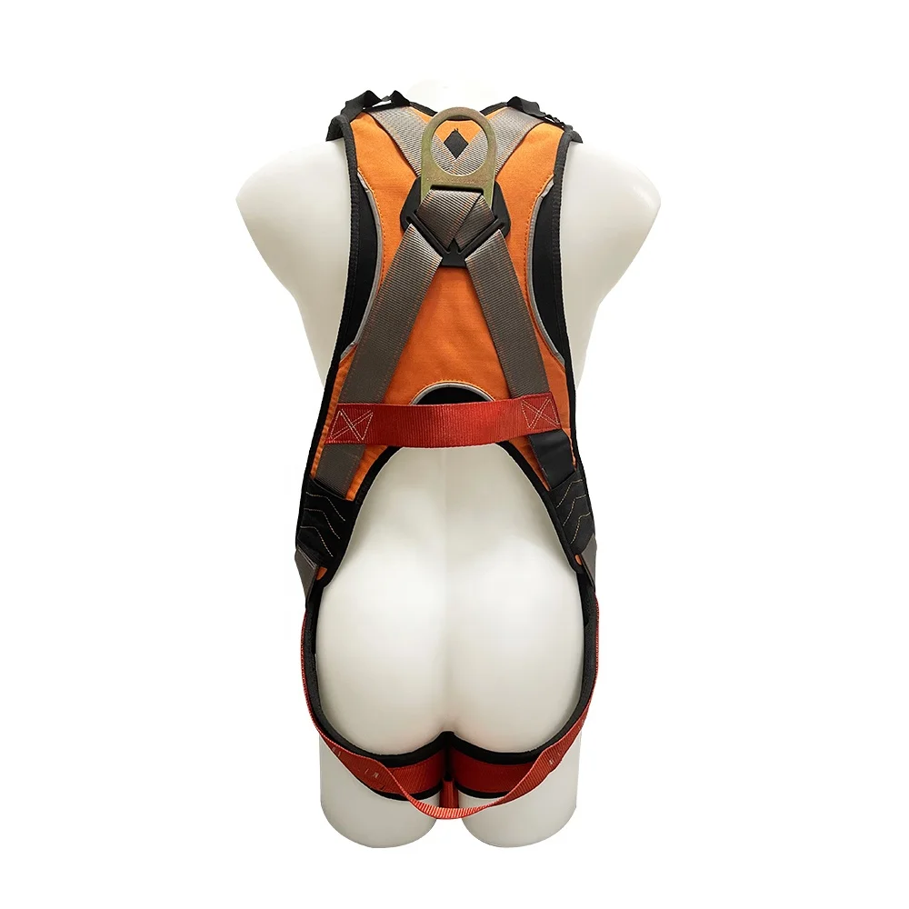 Personal Protection Equipment Quick Connect Safety Belt Roof Fall Protection Lineman Full Body Safety Harness for Construction