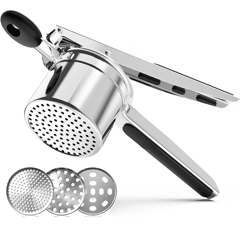 Manual juicer Stainless steel potato mud press crushing masher thickening potato press fruit juicer New