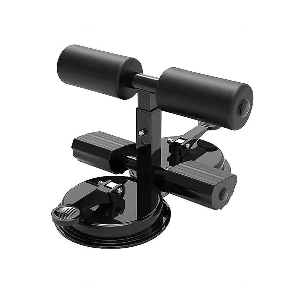 Sit Up Bar for Floor Portable Sit Up Assistant Device with 2 Strong Suction Cups Adjustable Sit Up Bar with Sit-Up Foot Holder