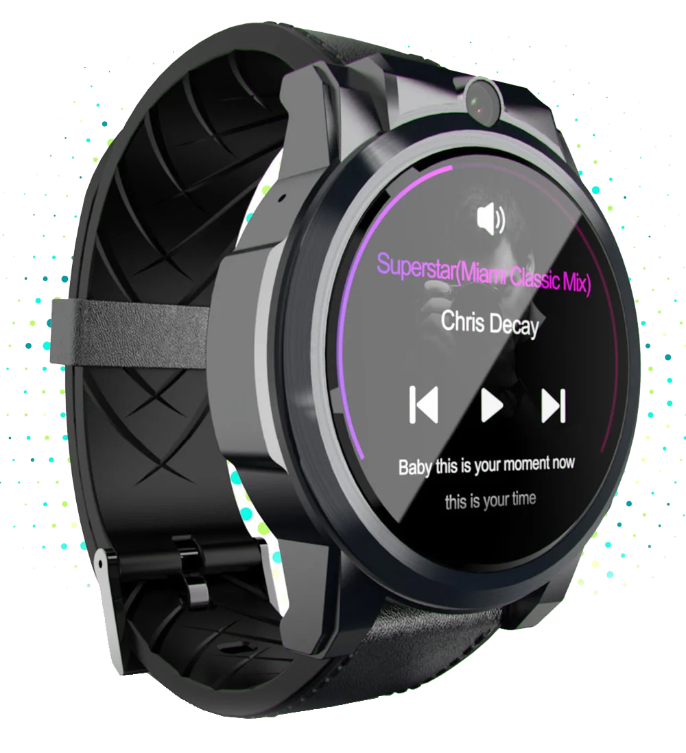  3G RAM 4G SmartWatch 1 6 дюйма Кристальный дисплей GPS/ГЛОНАСС четырехъядерный 32 ГБ ROM 800 мАч кожаный ремешок Android Смарт часы телефон мужчины