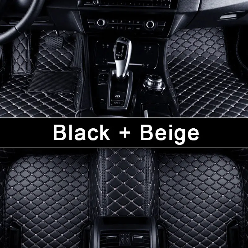 3D Customized Waterproof Leather Anti-slip Car Floor Mats for Kia / toyota/honda/bmw
