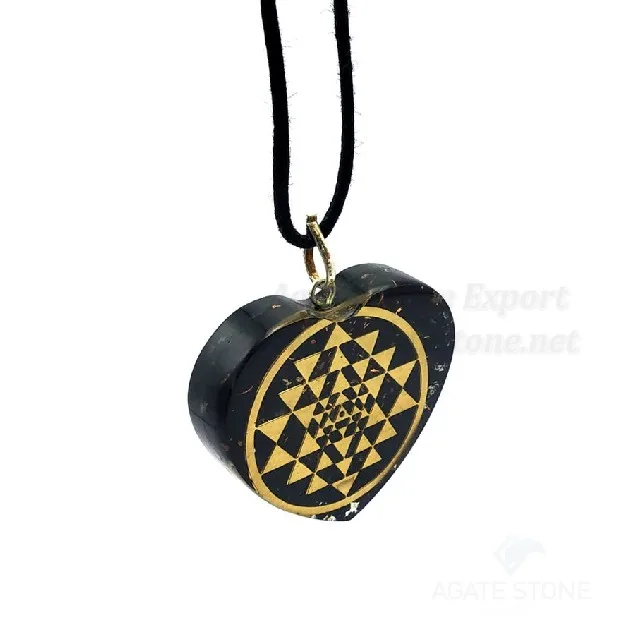 Shungite Orgonite Cho Ko Rei Symbol Pendant : Orgonite Shungite Pendants : Orgonite Orgone Pendant Wholesale : Shungite for Sale
