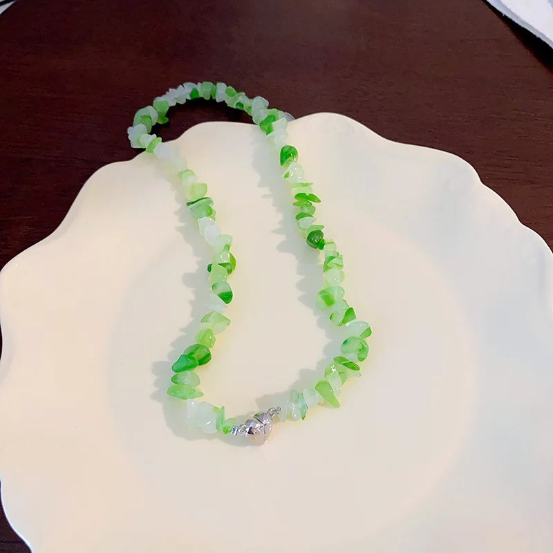 Colorful tie pearl flower beaded necklace Fashion design Creative clavicle chain Nigerian bead necklace design