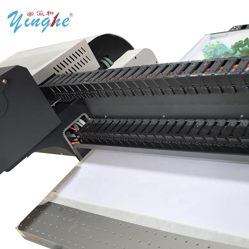 Yinghe 90*60 см УФ планшетный принтер 6090 с 3 головками TX800 для ручки/кружки/бутылки/деревянная/акриловая печатная машина