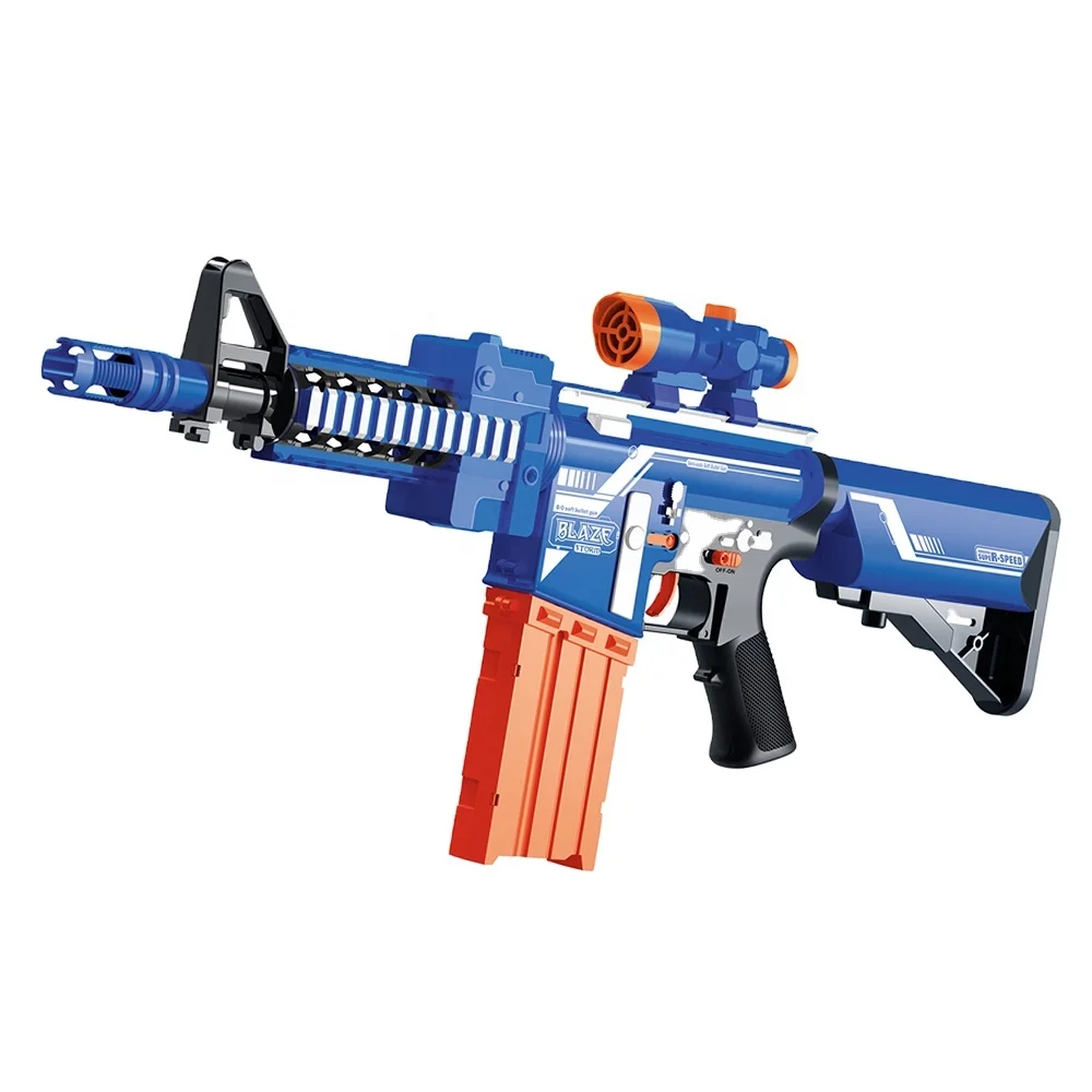 2022 high quality toy guns for kids boys soft bullet electric shell ejecting toy with plastic material