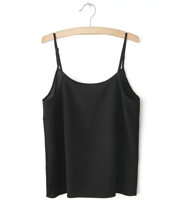 
spaghetti strap front printed black casual women camisole tank tops 