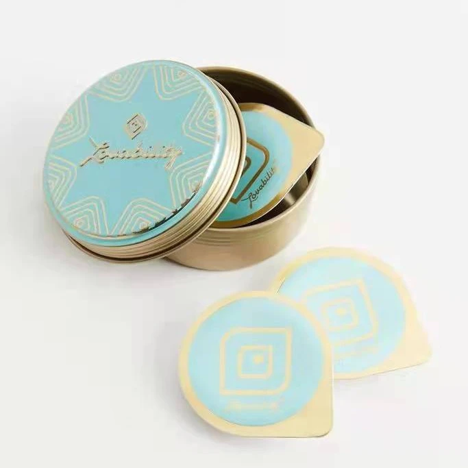 New custom printing empty eco friendly round gift metal tin box condom packing box portable smart condoms metal box for condoms