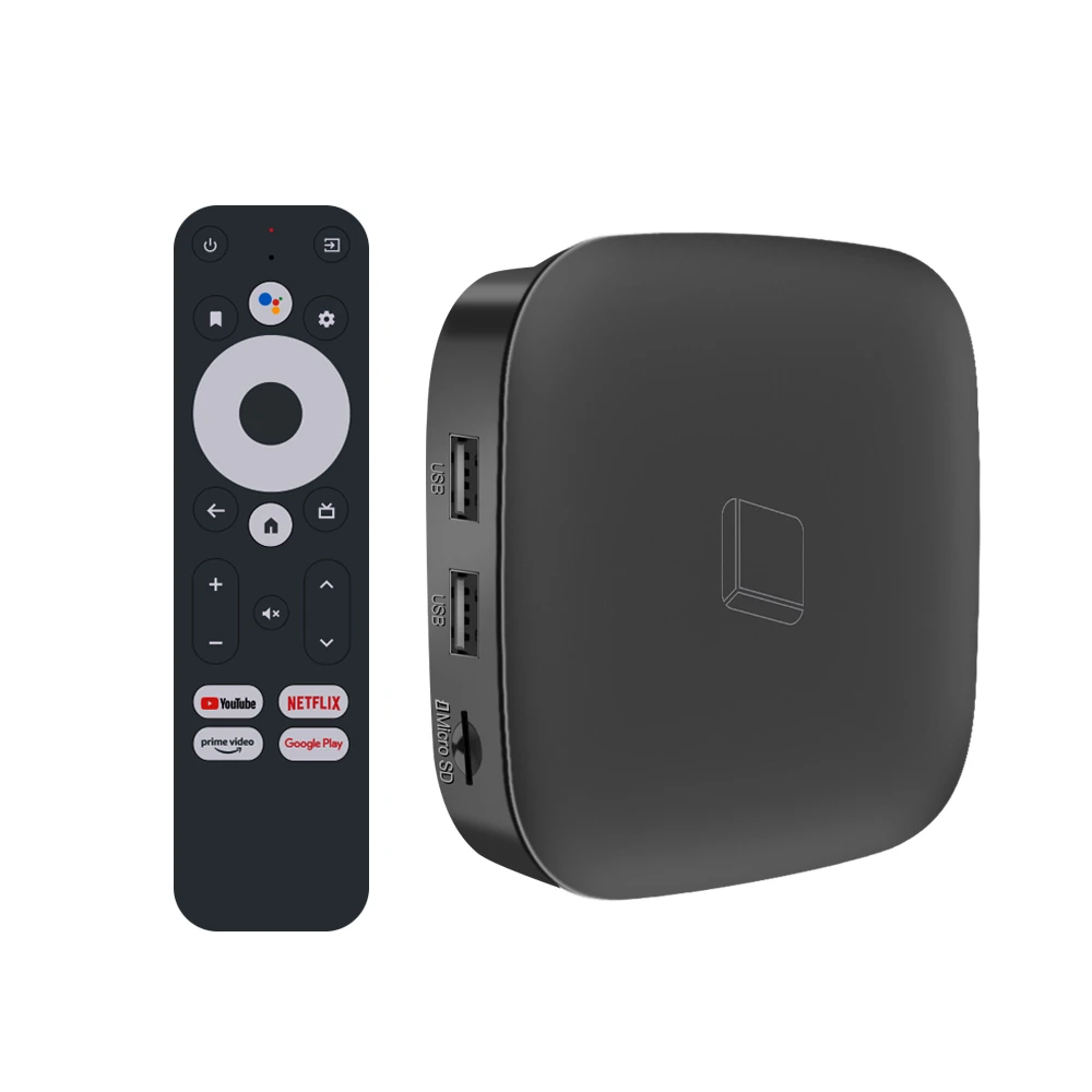 HAKO MINI tv box 4K ddr4 2.4G 5GHz WiFi google certified android tv box with voice control