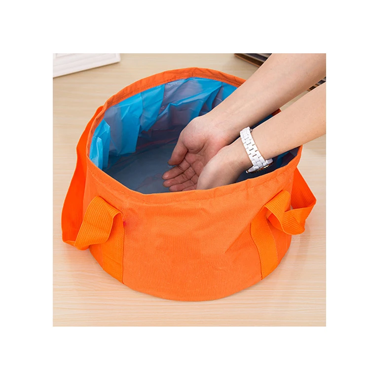 15L Portable Folding Camping Washbasin Outdoor Fishing Travel Basin Bucket Bowl Sink Washing Bag Water Foot Bucket