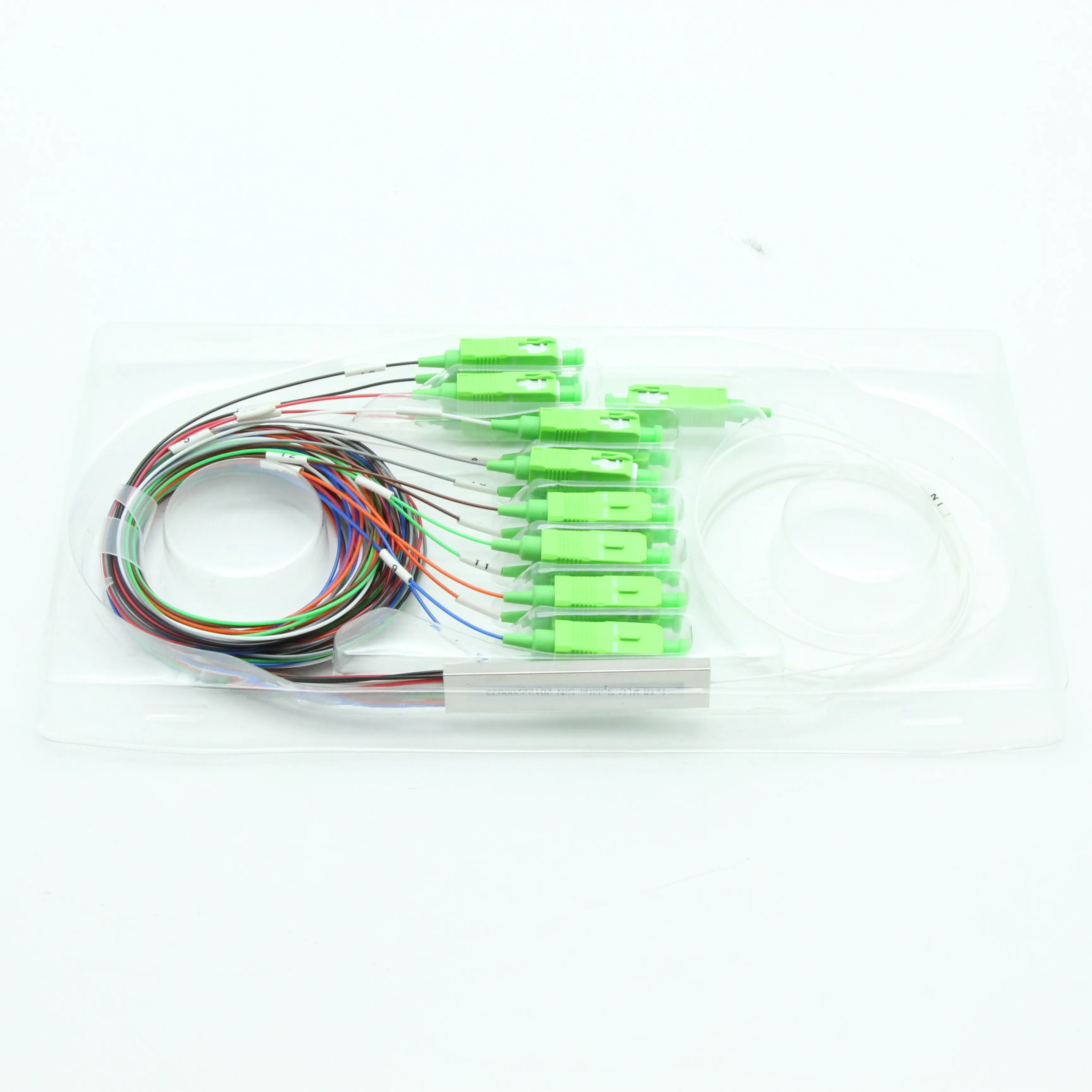OMC FTTH PLC Splitter 1x16 Singlemode SC APC Fiber Connector Optical Mini Type 1*16 plc splitter