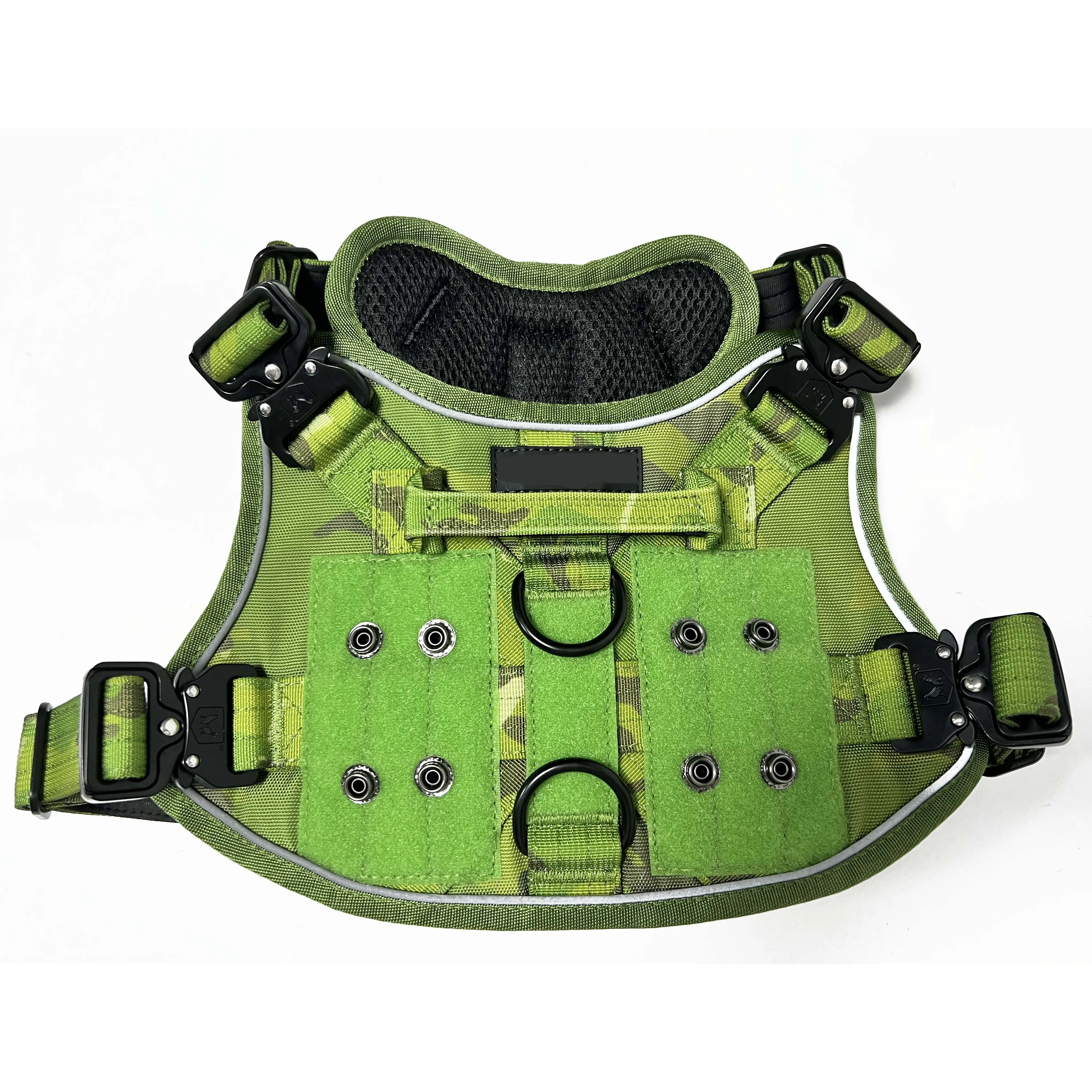 Metal Buckle No Pull Heavy Duty Tactical Dog Harness  Vest with Handle