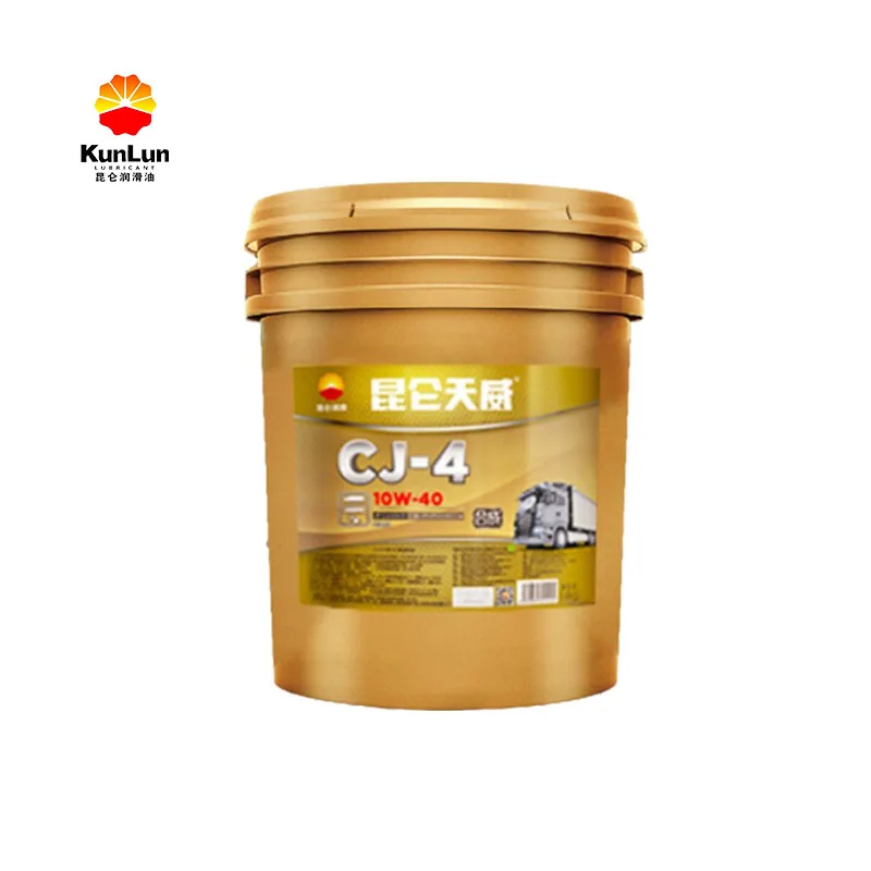 16KG/18L PetroChina Kunlun brand Tianwei CJ-4 10W-40 diesel engine oil from China Alternative to CI-4 CH-4