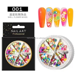 3D Fruit Slice Sticker Nail Art Polymer Clay DIY Design Lemon Nail Sliders Nail Tip Decors