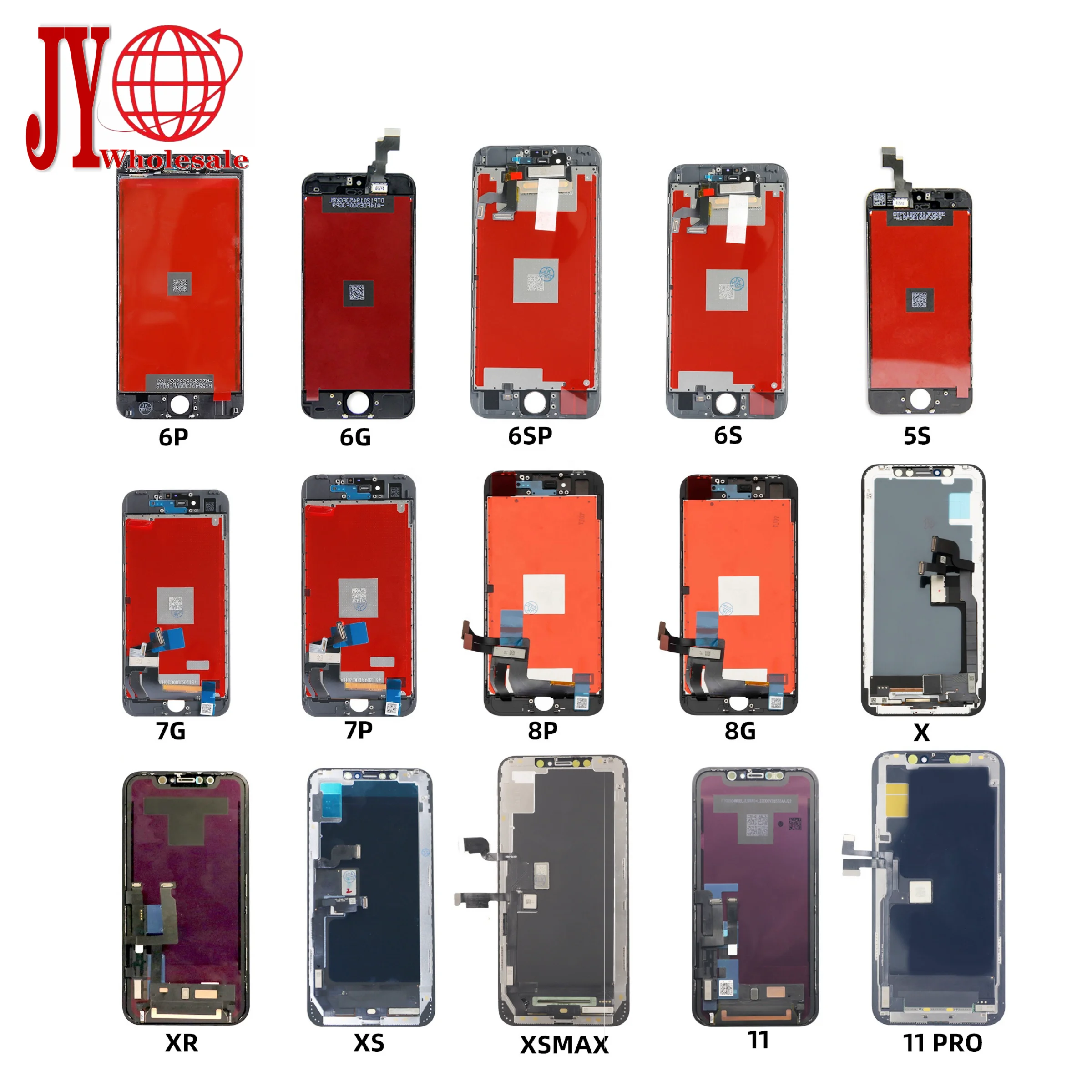 JY factory mobile lcd touch screen digitizer repair part For iPhone X XR XS XSMAX 11 12 13 13pro OLED display replacement