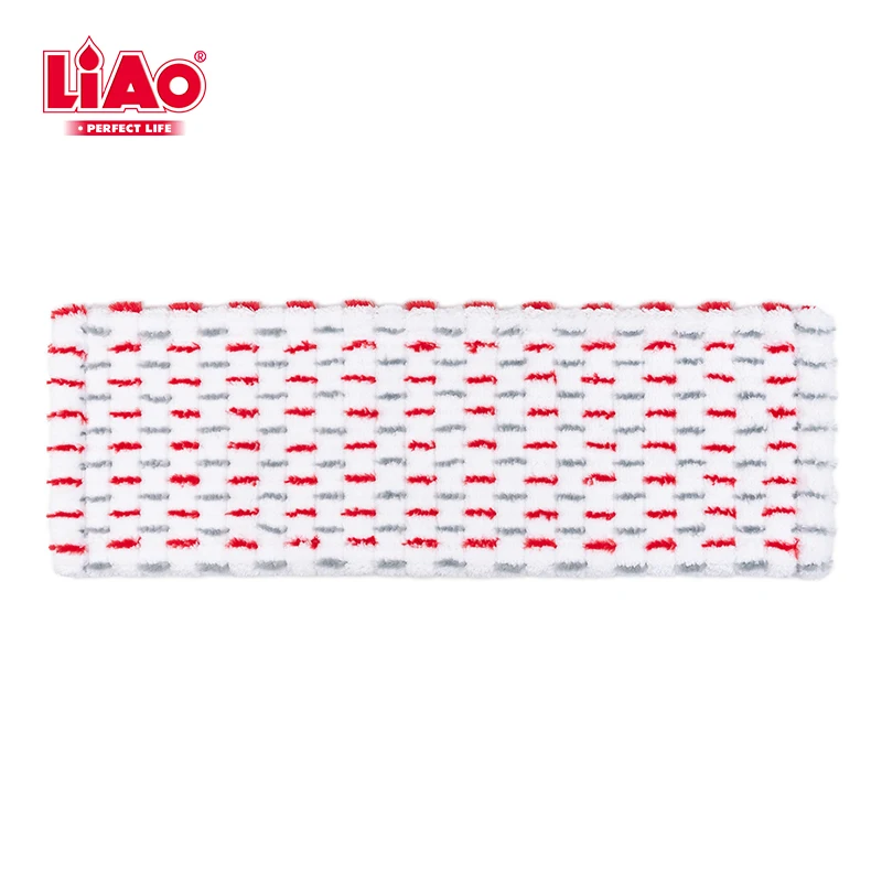 LiAo 40cm Washable Microfiber Floor Mop Pad Refill for Wet Dry Use