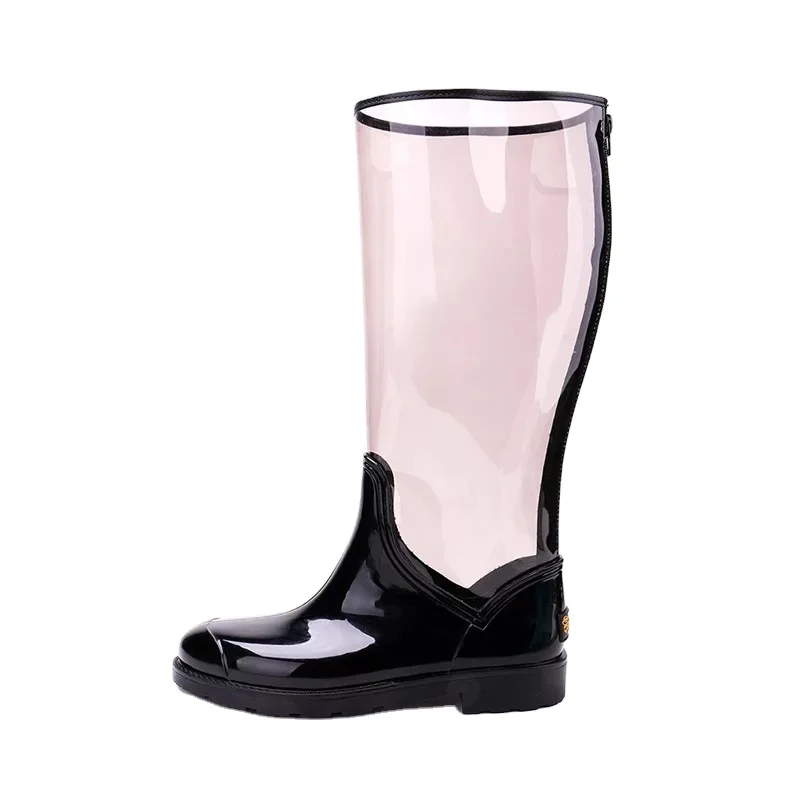 Custom cheap fashion Lady pvc gumboots waterproof outdoor  rain boots