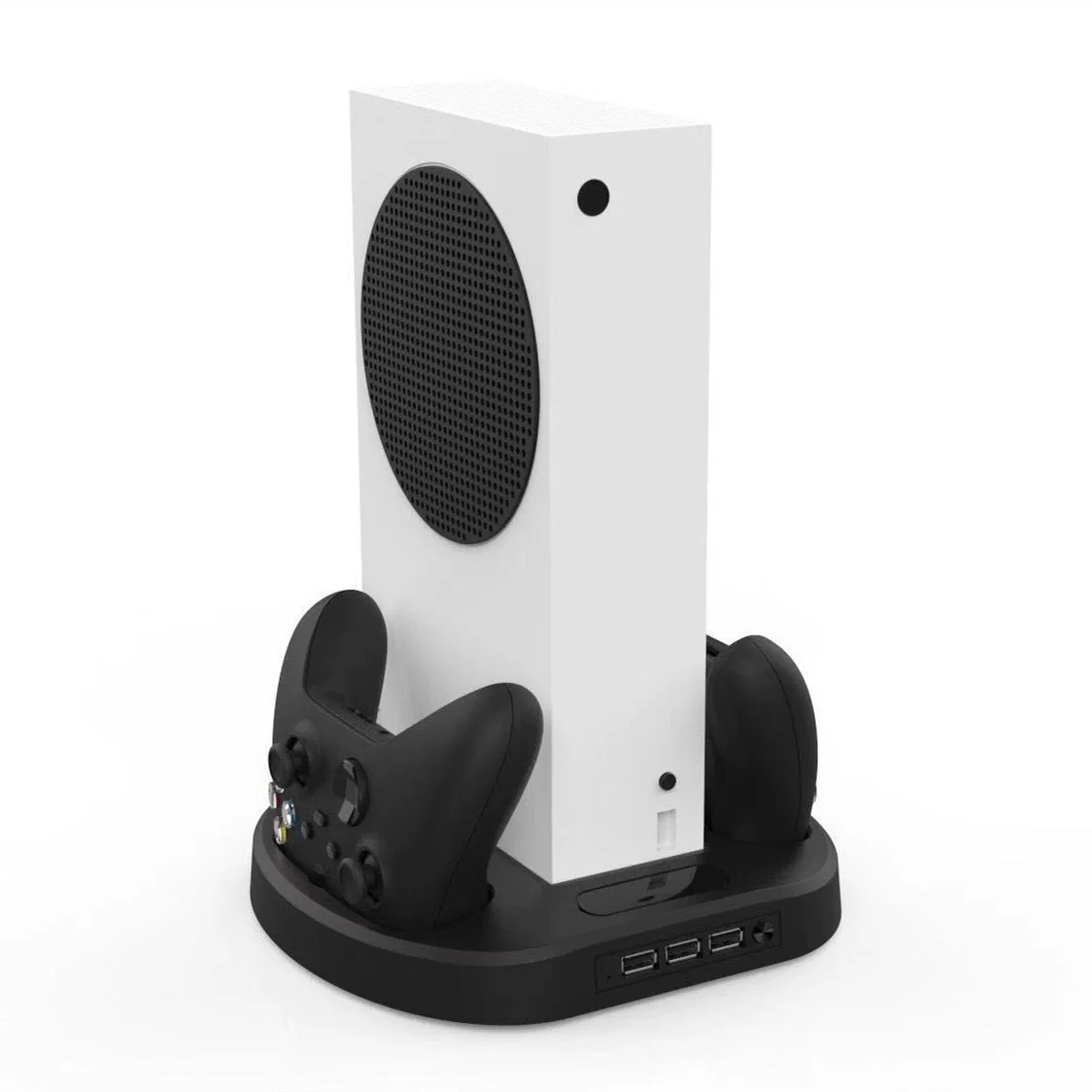 KJH-XSS-002 charging stand with cooling fan for xbox Series S console and controller multi-function base with hub for  xbox ss