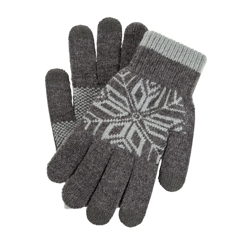 Оптовая продажа, жаккардовые вязаные шерстяные мужские зимние теплые плотные шерстяные