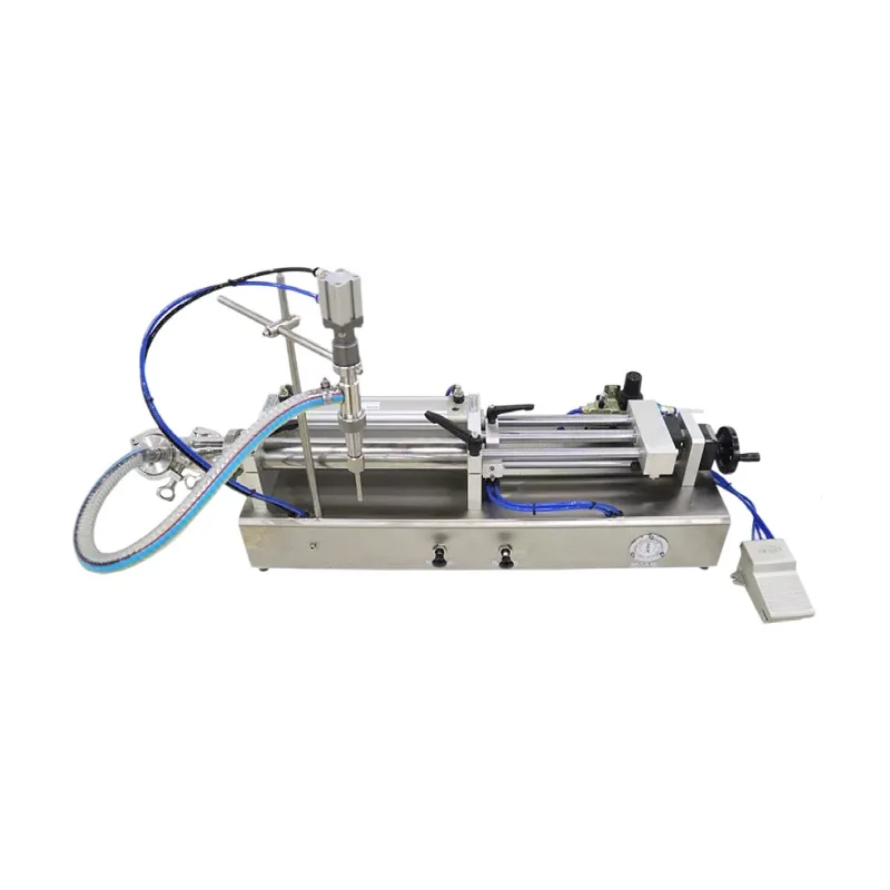 Factory sales Stainless steel semiautomatic self priming pure pneumatic liquid paste filling machine for Cosmetics Cream Shampoo