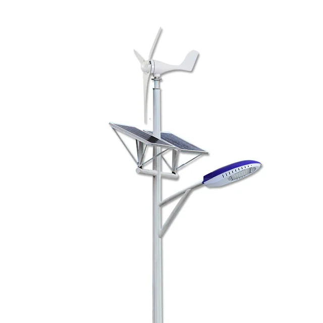 Led Wind Turbine Luminaria solar 100w 200w 300w Vertical Wind Solar Hybrid Street Light