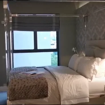 2021 hot sale clear acrylic cot beds canopy beds acrylic bed frame