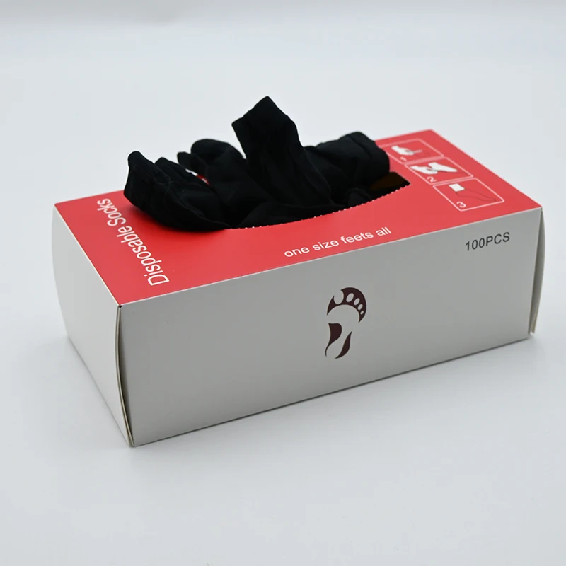 Top Export Quality Transparent Ankle-Length Elastic Breathable Sheer Disposable Knitted Socks for Spring 100+ Pair Trial Size