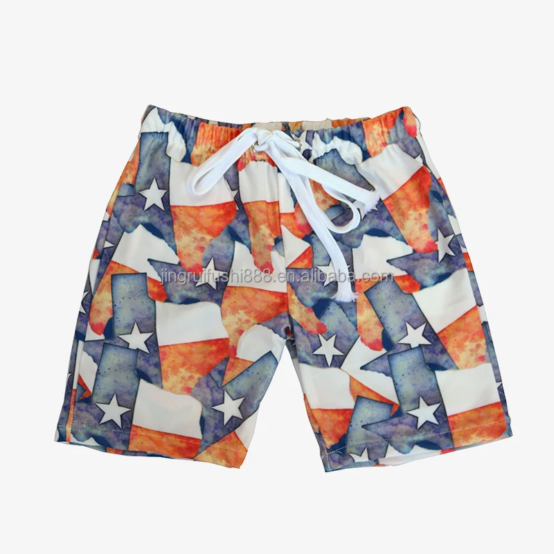 Kids Baby Boys Summer Swim Trunks Elastic Waist Drawstring Symbol Pattern Bathing Shorts For Boys And Dad