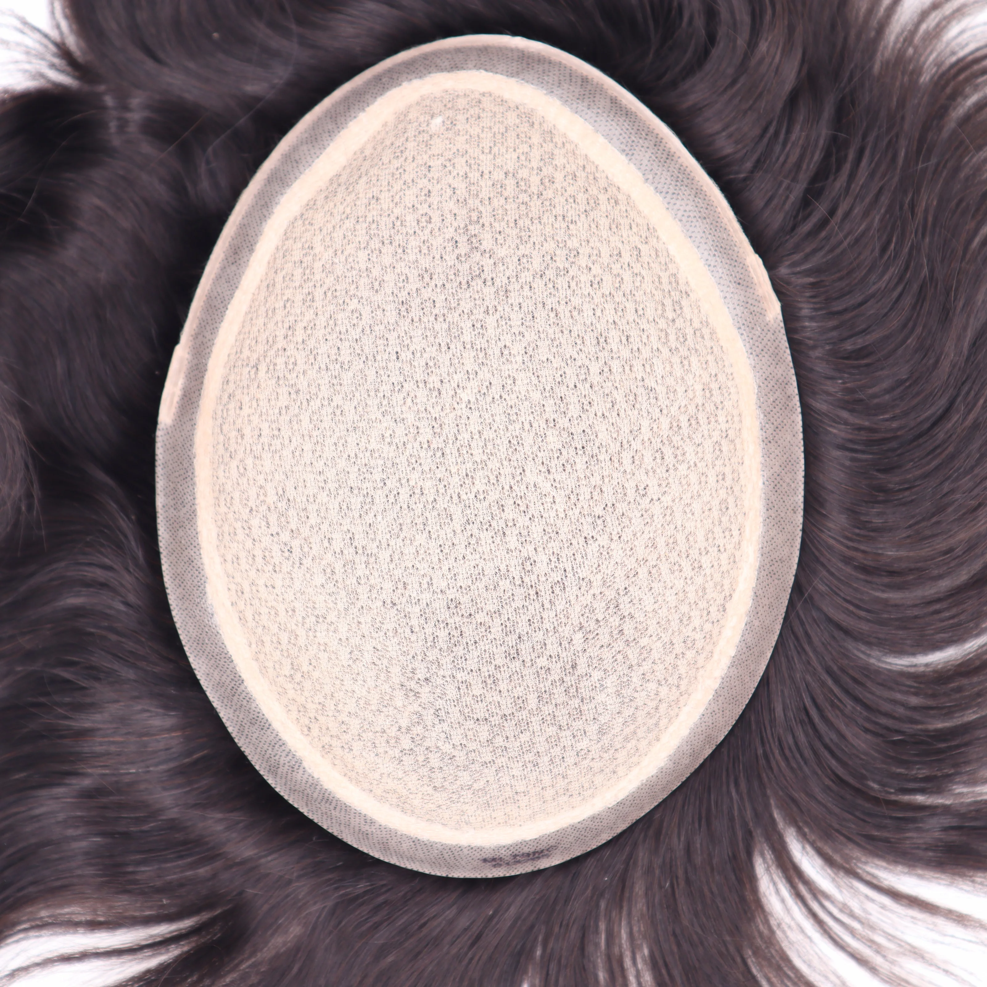 Парик Mlace 100% из человеческих волос remy, мужской парик, защитный капилар, невидимые узлы, инъекция, шелковая основа, заводская цена