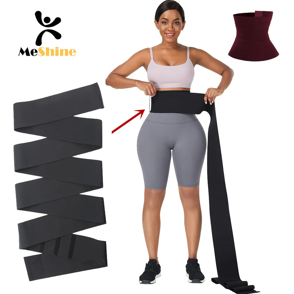 custom bandage tummy belly wrap around invisible waist trainer belt Bands belt waist wrap waist trainer