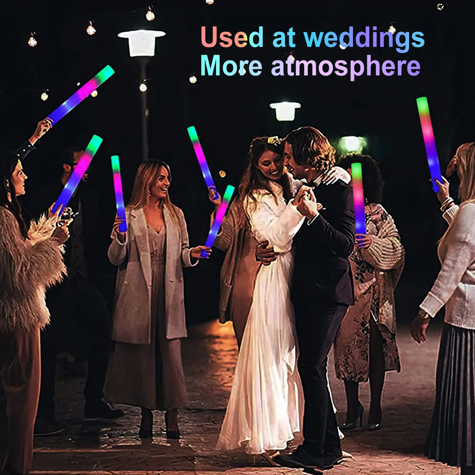 Wholesale Custom Foam Light Sticks 3 Modes Colorful Flashing Foam Glow Sticks Bulk Flashing Light Up Cheering Stick