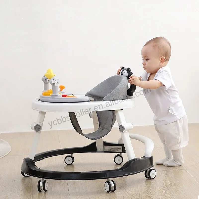 Multi Functional Anti Fall and Anti Rollover Walking Assistance for Male and Female Babies, Can Sit on a Handcart, Baby Walker