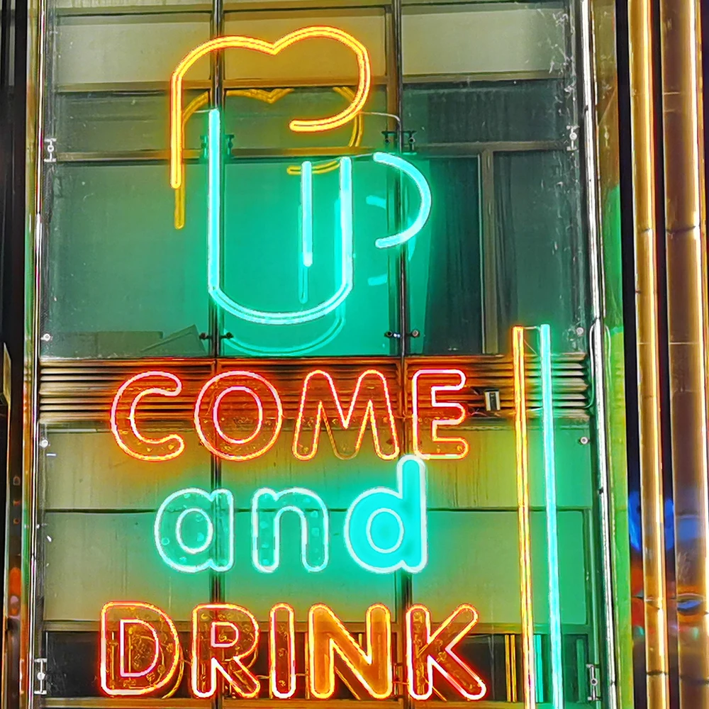 High quality 12v 24v rgb  Custom Electronic Neon Signs For  Bars Clubs Or Wedding