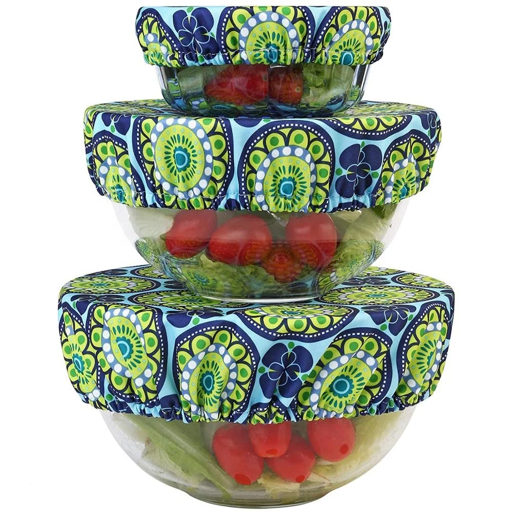 
New product Washable and Reusable Cotton Bowl Covers - Set of 3 