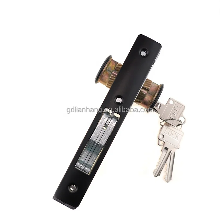 High quality Brass key glass door and aluminum door lock